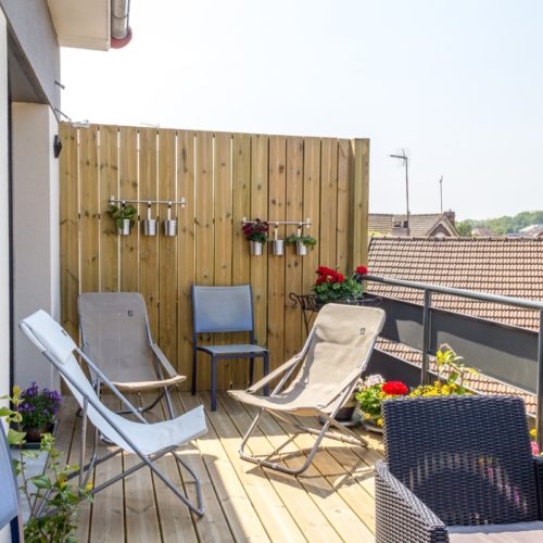 Photo après aménagement d'une terrasse extérieur en Ile de France